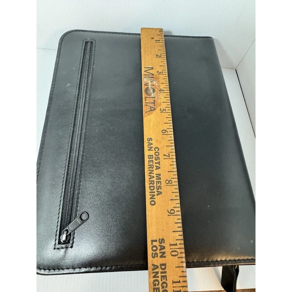 VTG Leather  Franklin Covey Planner Crossbody Strap Classic Zip  Free Shipping